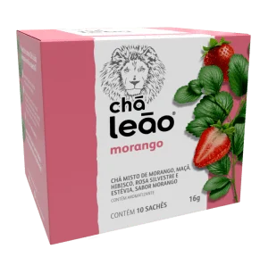 Caixa Chá Leão Morango