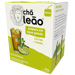 Chá Leão Preparo em Agua Gelada Limão Sachê