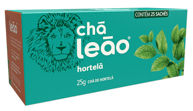 Caixa Chá Leão Hortelã 25 sachês